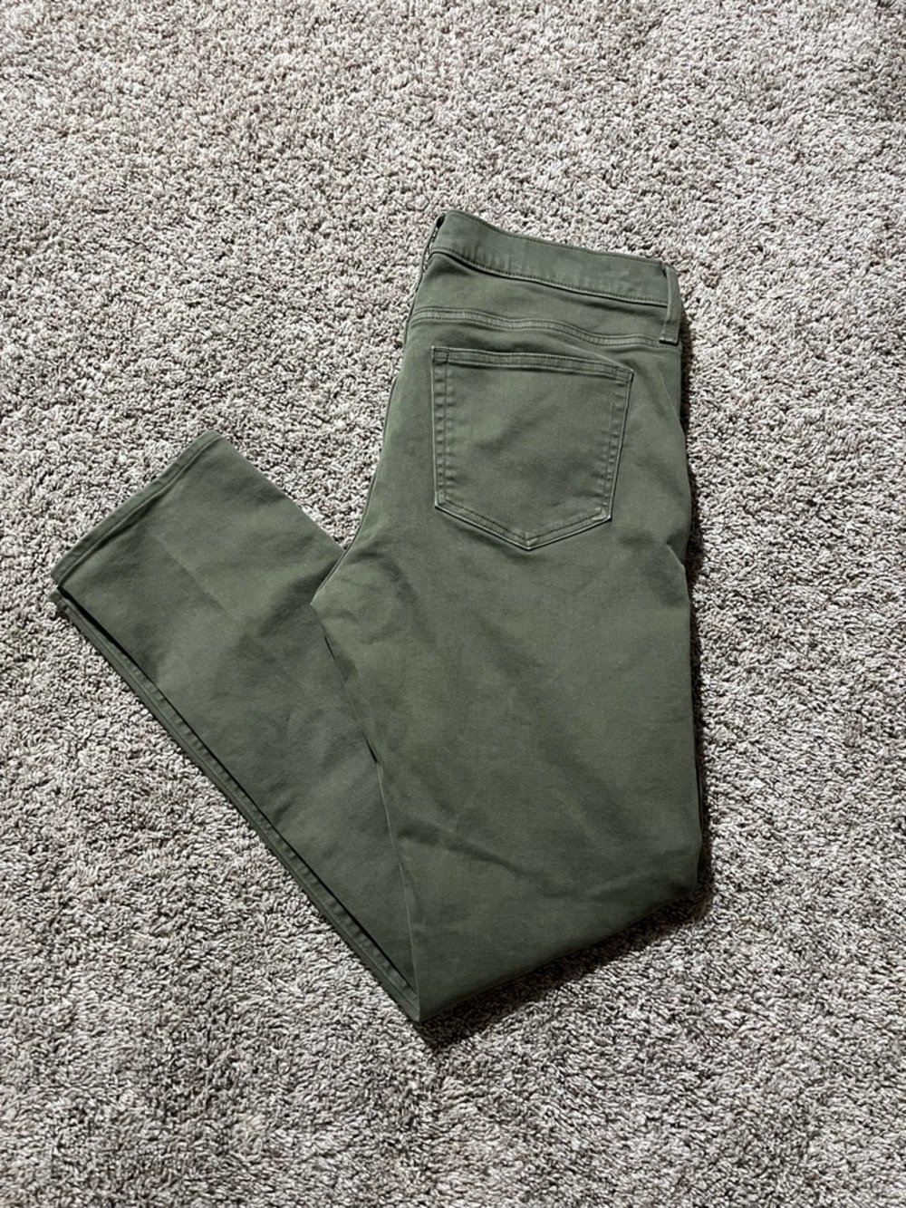 Men’s J. Crew Olive Sage Green Slim Flex Jeans W31 L32